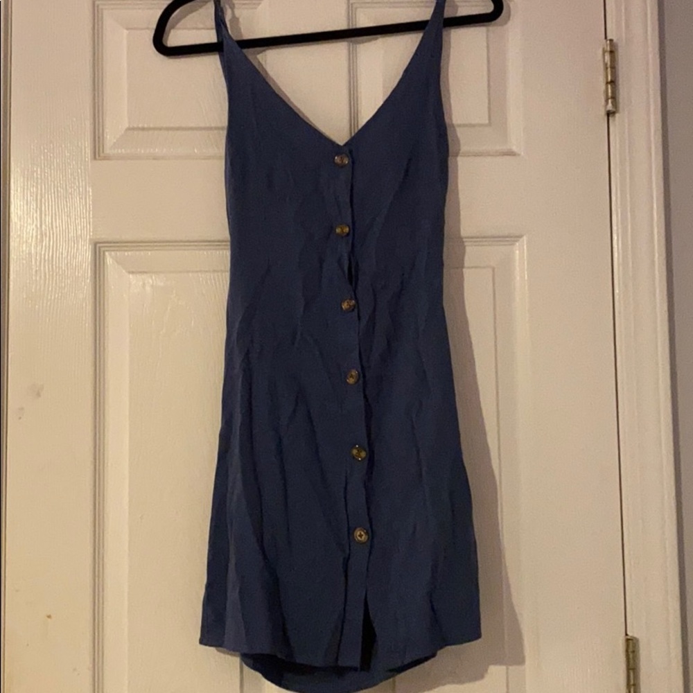 Blue dress with buttons